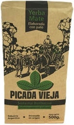 [p1002] YERBA MATE SISTEMA BARBACUA PICADA VIEJA X 500 GRS