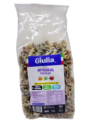 [p0078] FIDEOS FUSILLI INTEGRAL TRICOLOR GIULIA X 500 GRS