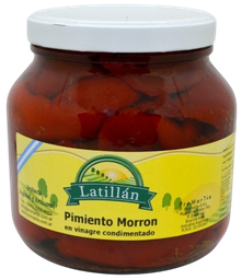 [p1418] PIMIENTO MORRON VINAGRE CON PIEL X LATILLAN X 1KG