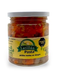 [p1423] PASTA PICKLES MIXTOS EN VINAGRE LATILLAN X 140 GRS