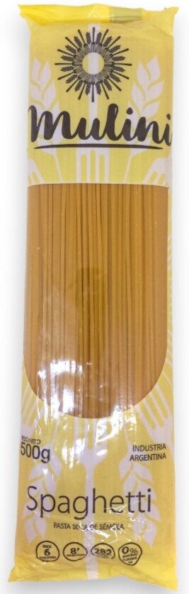 FIDEOS SPAGUETTI MULINI X 500 GRS